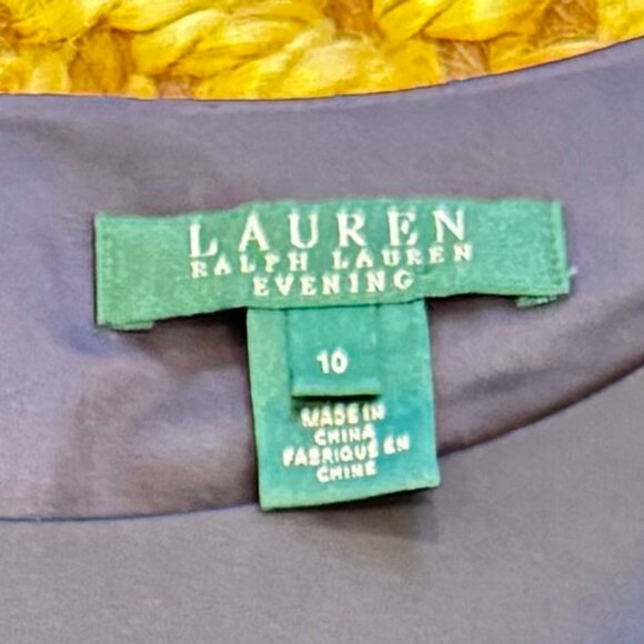 Lauren Ralph Lauren Evening Sleeveless Dress – LTHS Navy, Size 10, New with Tag - Picture 5 of 9